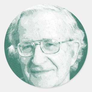 Beroemdheden Noam Chomsky 2 Ronde Sticker