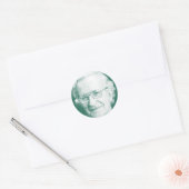 Beroemdheden Noam Chomsky 2 Ronde Sticker (Envelop)