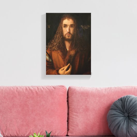 Beroemdheid Zelfportret als Albrecht Dürer Canvas Afdruk (Insitu (Woonkamer))