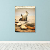 Beroemdheidsstatus - Geen foto's Canvas Afdruk (Insitu (Houten vloer))