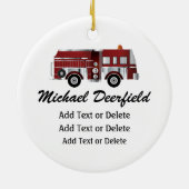 Beroep - brandweerman - SRF Keramisch Ornament (Achterkant)