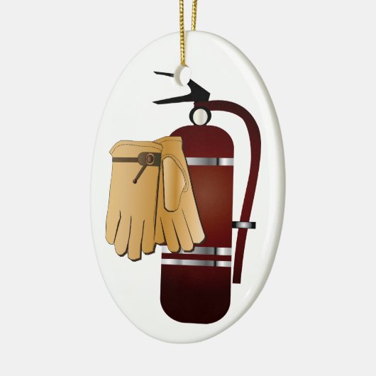 Beroep - brandweerman - SRF Keramisch Ornament (Links)