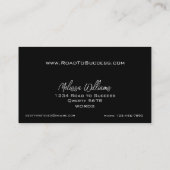 Beroep Data Entry Specialist Zwart-wit Visitekaartje (Achterkant)