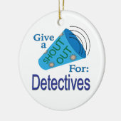 Beroep: detective keramisch ornament (Links)