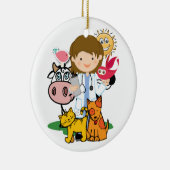 Beroep - dierenarts - SRF Keramisch Ornament (Rechts)