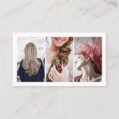 Beroep in Roze Script Foto's toevoegen Visitekaartje (Achterkant)