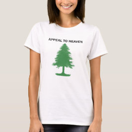 BEROEP OP DE HEMEL Vlag van de Pijnboom 1775 Relig T-shirt
