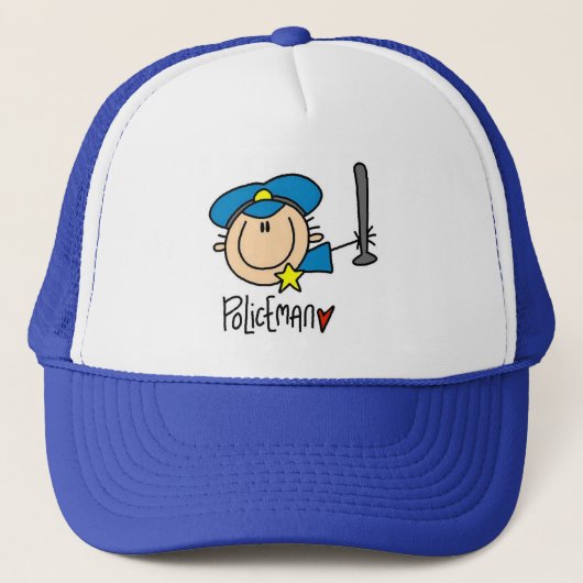 Beroep Politieagent Trucker Pet (Voorkant)