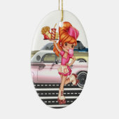 Beroepen - Dienstmeisje - SRF Keramisch Ornament (Rechts)