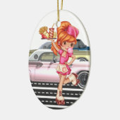 Beroepen - Dienstmeisje - SRF Keramisch Ornament (Links)