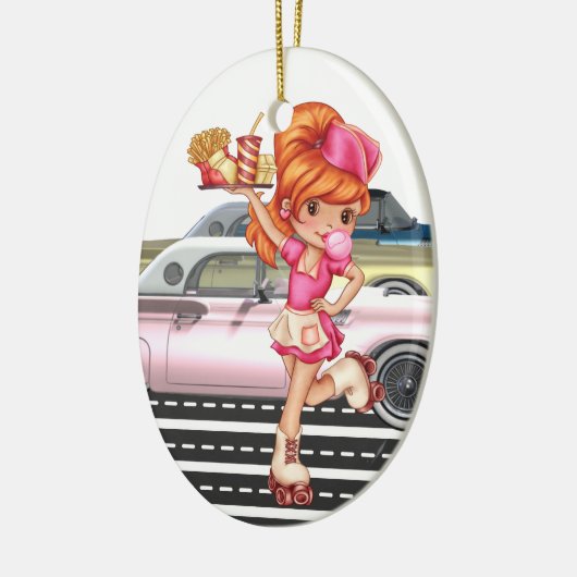 Beroepen - Dienstmeisje - SRF Keramisch Ornament (Links)