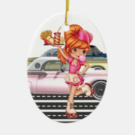 Beroepen - Dienstmeisje - SRF Keramisch Ornament