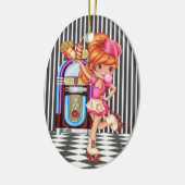 Beroepen - Dienstmeisje - SRF Keramisch Ornament (Links)