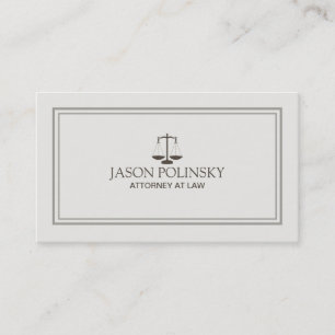 Beroeps- en moderne aanklager visitekaartje