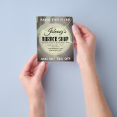 Beroeps in de vorm van barbeel flyer (Hand)