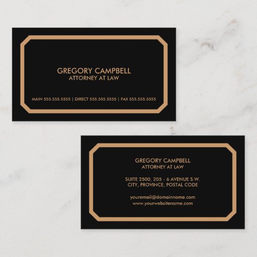 Beroeps-/procureur Visitekaartje (Voorkant / Achterkant)