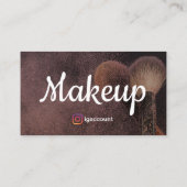 Beroeps Schoonheid Make-up Artiest Visitekaartje (Achterkant)
