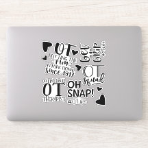 Beroeps Therapeut Stickers, OT Gift, OT
