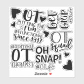 Beroeps Therapeut Stickers, OT Gift, OT Sticker (Vel)