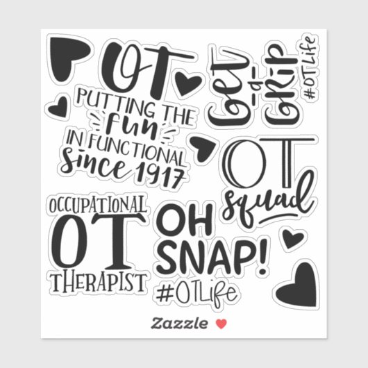 Beroeps Therapeut Stickers, OT Gift, OT Sticker (Vel)
