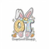 Beroeps therapie Paashaas OT OTA Lente Ot Sticker (Voorkant)