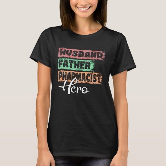 Beroeps vader held vader Apotheker T-shirt (Voorkant)