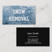 Beroeps van de Verwijdering van de sneeuw de Koele Visitekaartje (Voorkant / Achterkant)