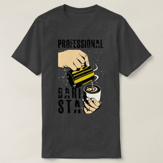 BEROEPSBARISTA T-SHIRT (Design voorkant)
