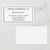 Beroepsbarrière bij het Visitekaartje van de Wet (Voorkant / Achterkant)