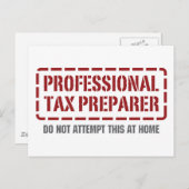 Beroepsbelastingzetter Briefkaart (Voorkant / Achterkant)