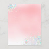 beroepsbeoefenaar hairdresser vals chunky glitter flyer (Achterkant)