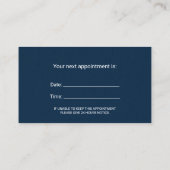 beroepsbeoefenaar in de gezondheidszorg afsprakenkaartje (Achterkant)