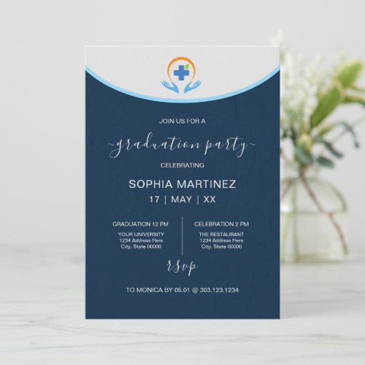 beroepsbeoefenaar in de gezondheidszorg kaart (Staand voorkant)