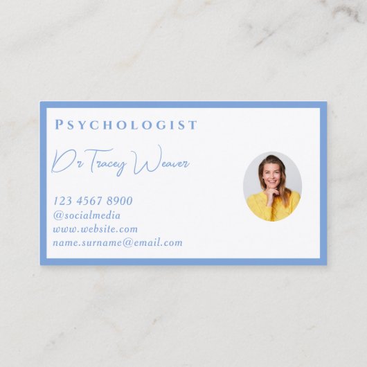 Beroepsbeoefenaar in de gezondheidszorg - Visiteka Visitekaartje (Achterkant)