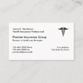 Beroepsbeoefenaar in de gezondheidszorg visitekaartje (Voorkant)