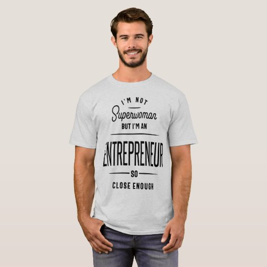 Beroepsbezigheid van ondernemer t-shirt (Voorkant volledig)