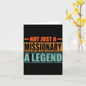 Beroepscitaat Retro Missionaris Kaart (Gele Bloem)