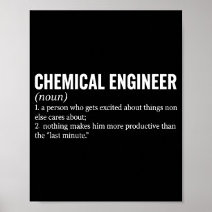 Beroepsdefinitie scheikundig ingenieur Engineering Poster
