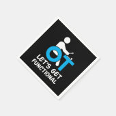 beroepsethandelaar zorgt ervoor dat de functionele servet (Hoek)