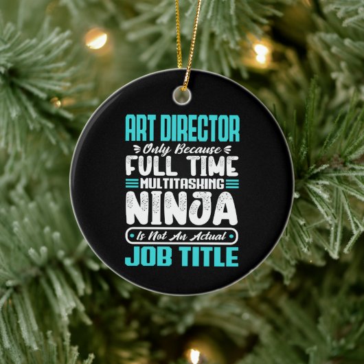 Beroepsfunctie Art Director Fun Creativ Keramisch Ornament (Boom)
