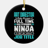 Beroepsfunctie Art Director Fun Creativ Keramisch Ornament (Voorkant)
