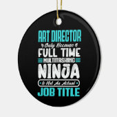 Beroepsfunctie Art Director Fun Creativ Keramisch Ornament (Links)