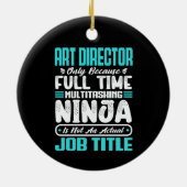 Beroepsfunctie Art Director Fun Creativ Keramisch Ornament (Achterkant)