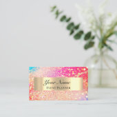 BEROEPSGEBEURTENISPLANNER MAKEUP ARTIST GOLD QR AFSPRAKENKAARTJE (Staand voorkant)