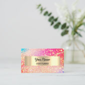 BEROEPSGEBEURTENISPLANNER MAKEUP ARTIST Logo QR Afsprakenkaartje (Staand voorkant)