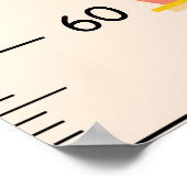 Beroepsgroeigrafiek in centimeter poster (Hoek)