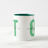 Beroepshalve Therapeut Naam Aangepaste Naam Tweekleurige Koffiemok (Center)