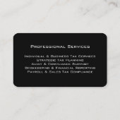 Beroepsmatige belastingaccountant bewerkbare QR-co Visitekaartje (Achterkant)