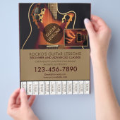  beroepsmatige gitaarlessen flyer (Hand)
