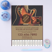  beroepsmatige gitaarlessen flyer (Enkel)